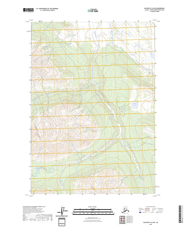 McCarthy A-6 NW, AK — USGS 7.5-minute topo (2023)
