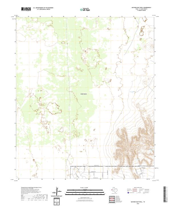 Nations East Well, TX — USGS 7.5-minute topo (2022)