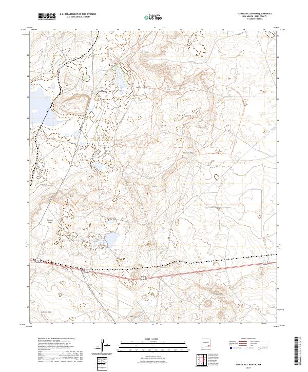 Tower Hill North, NM — USGS 7.5-minute topo (2023)