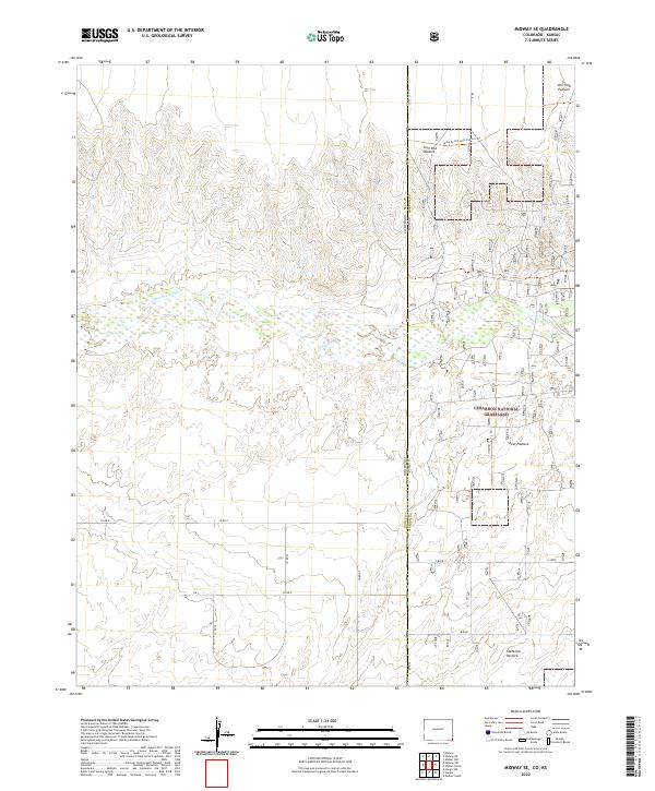Midway SE, CO-KS — USGS 7.5-minute topo (2022)