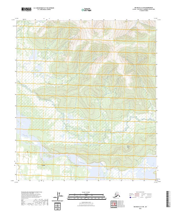 Big Delta A-2 SW, AK — USGS 7.5-minute topo (2024)