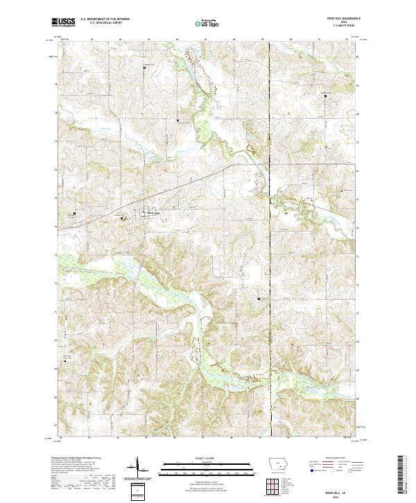 Rose Hill, IA — USGS 7.5-minute topo (2022)
