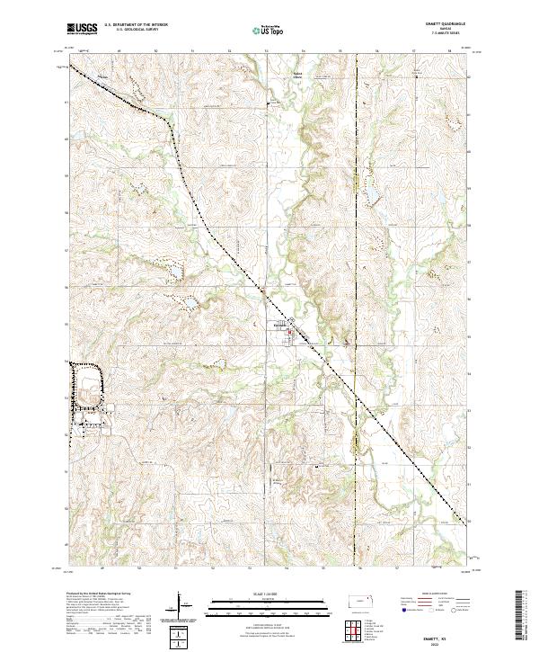 Emmett, KS — USGS 7.5-minute topo (2022)