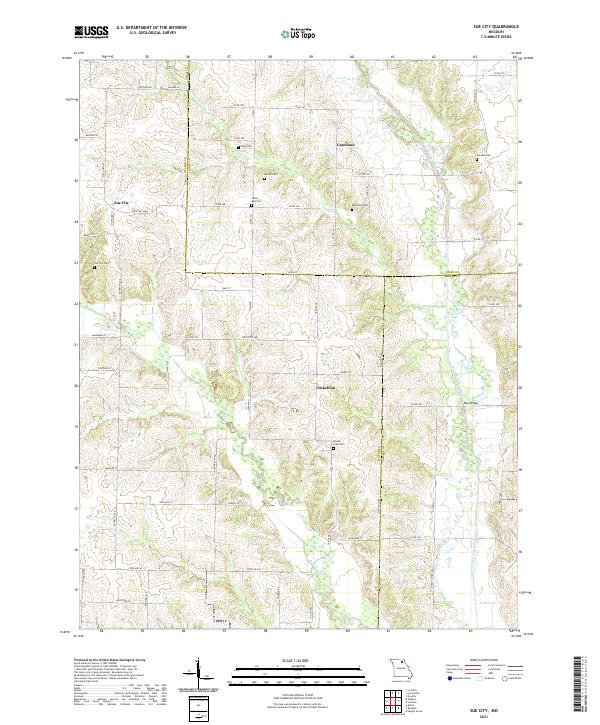 Sue City, MO — USGS 7.5-minute topo (2021)