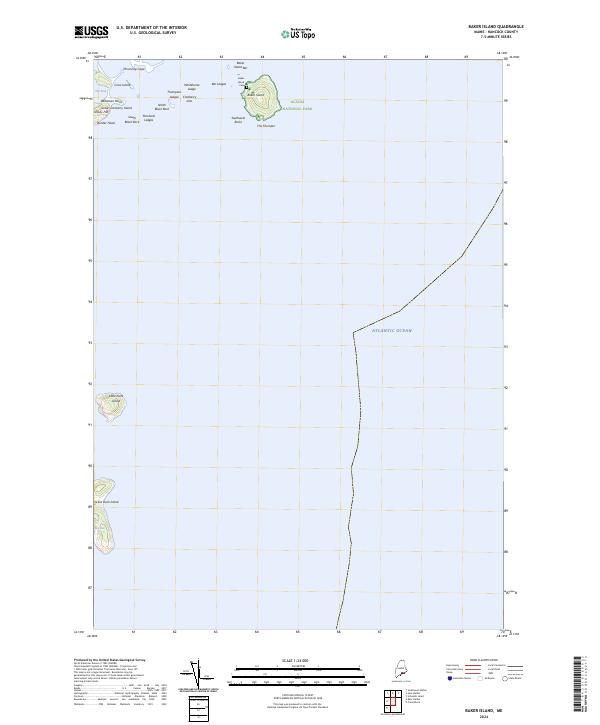 Baker Island, ME — USGS 7.5-minute topo (2024)