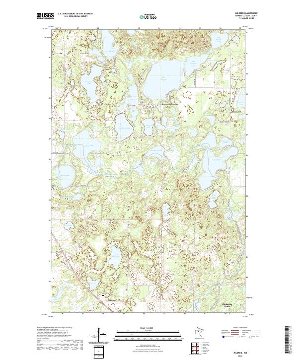 Mildred, MN — USGS 7.5-minute topo (2022)