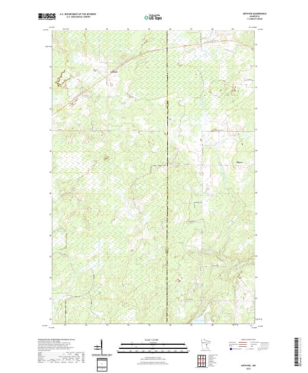 Arthyde, MN — USGS 7.5-minute topo (2022)
