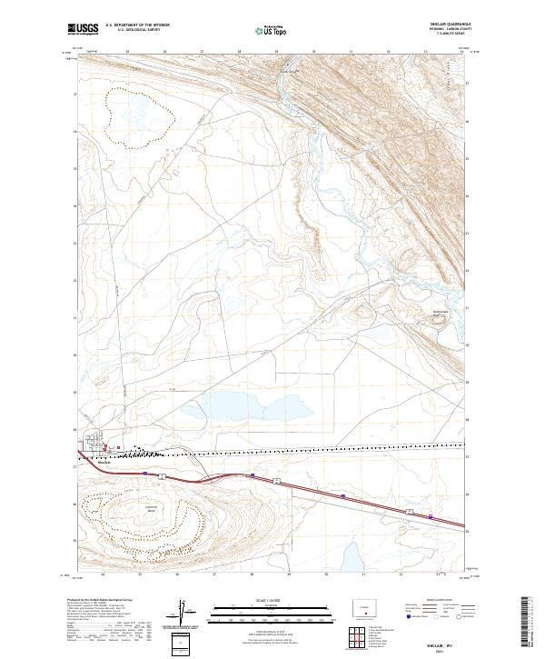 Sinclair, WY — USGS 7.5-minute topo (2021)