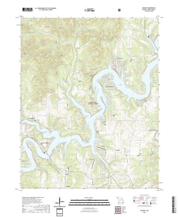 Golden, MO — USGS 7.5-minute topo (2021)