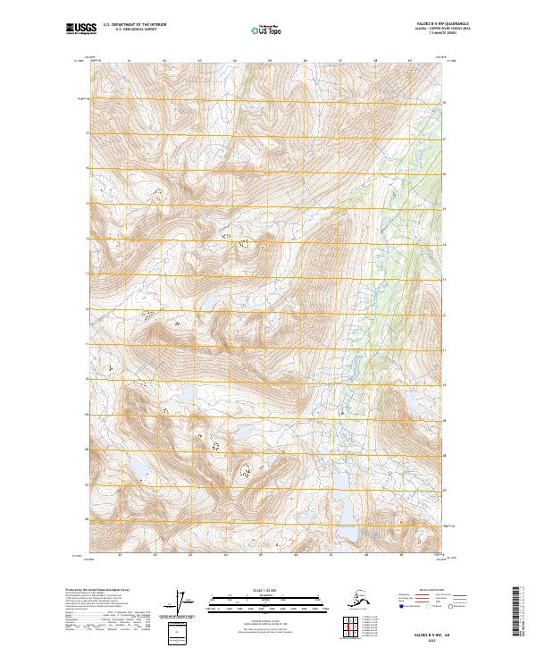 Valdez B-5 NW, AK — USGS 7.5-minute topo (2023)