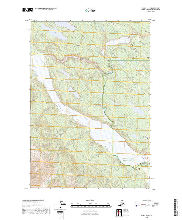 Valdez B-1 NE, AK — USGS 7.5-minute topo (2023)