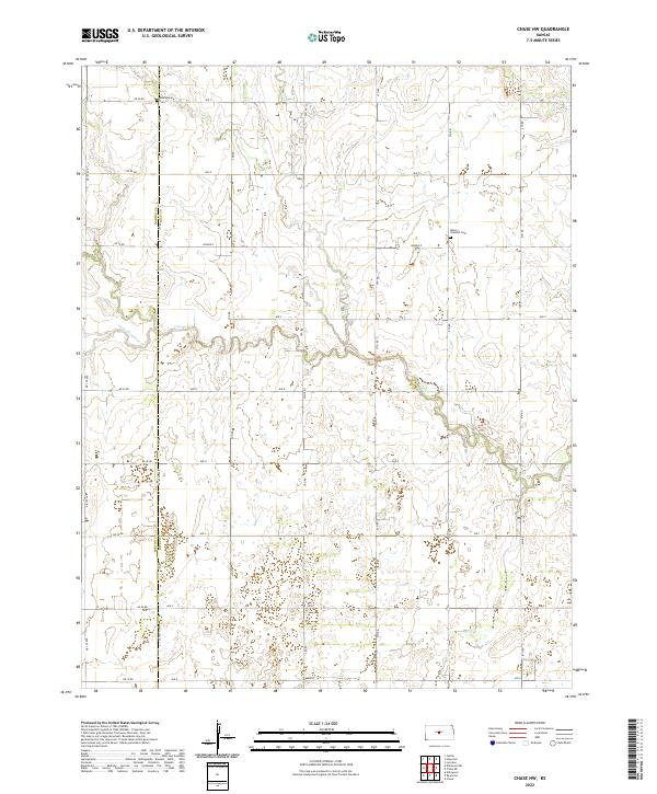 Chase NW, KS — USGS 7.5-minute topo (2022)