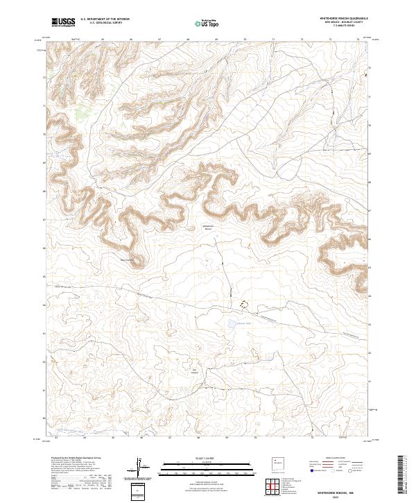 Whitehorse Rincon, NM — USGS 7.5-minute topo (2023)