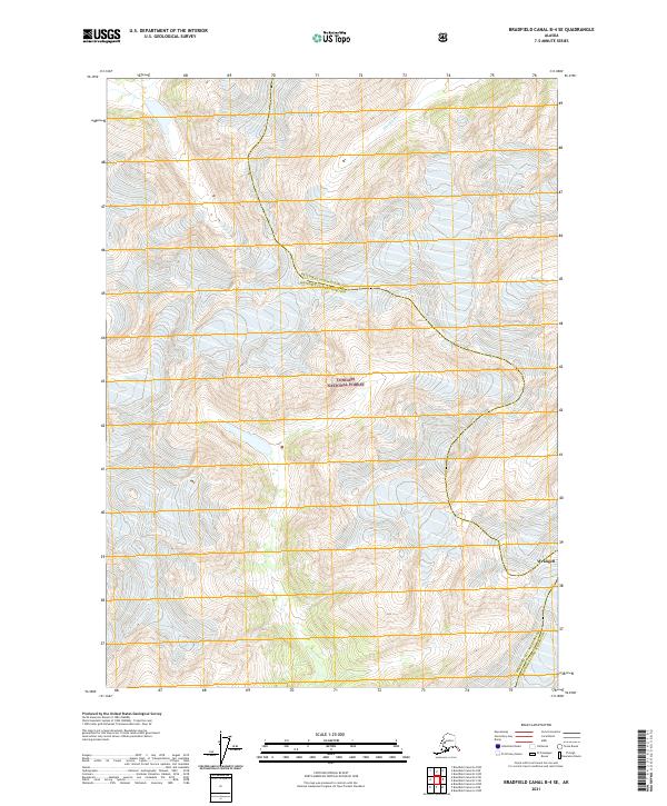 Bradfield Canal B-4 SE, AK — USGS 7.5-minute topo (2021)