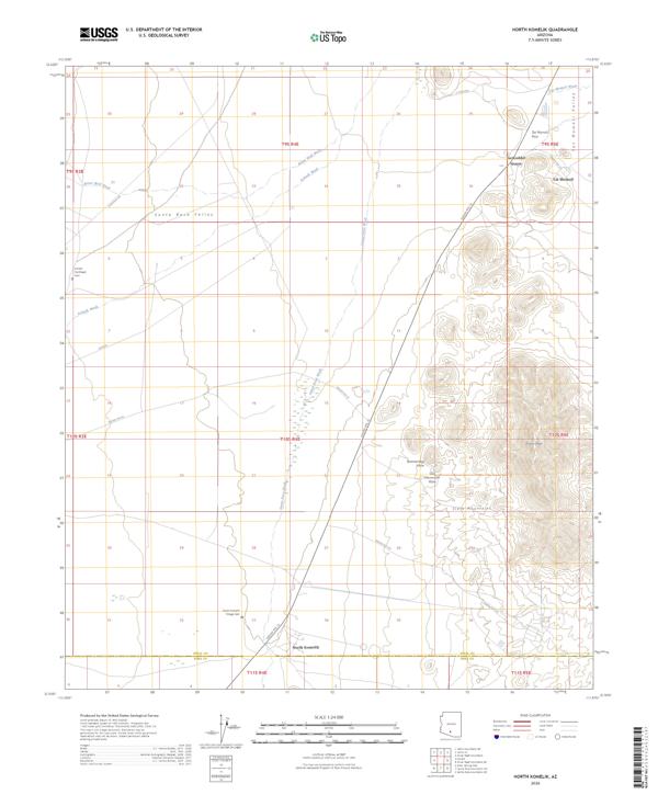 North Komelik, AZ — USGS 7.5-minute topo (2026)