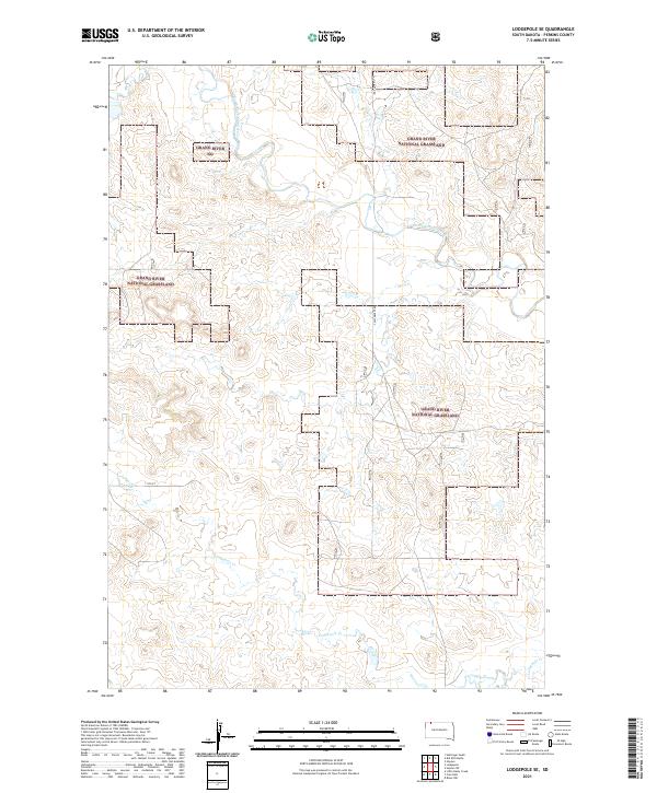 Lodgepole SE, SD — USGS 7.5-minute topo (2021)
