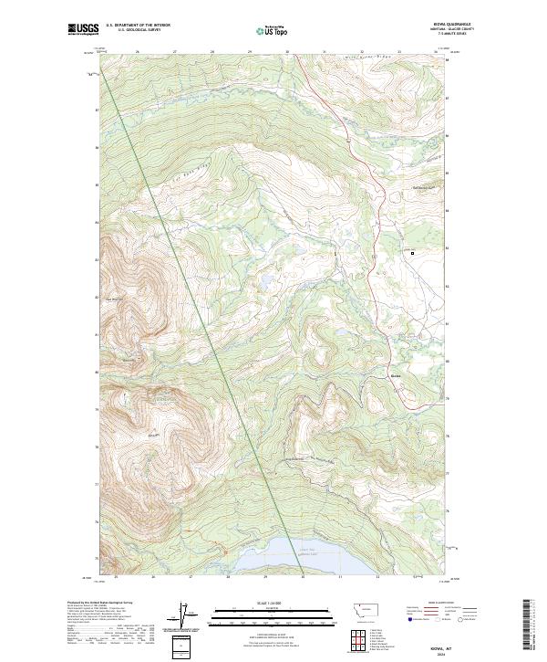 Kiowa, MT — USGS 7.5-minute topo (2024)