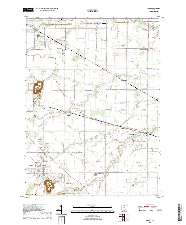 Genoa, OH — USGS 7.5-minute topo (2023)