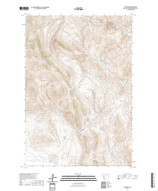 Eli Spring, MT — USGS 7.5-minute topo (2024)