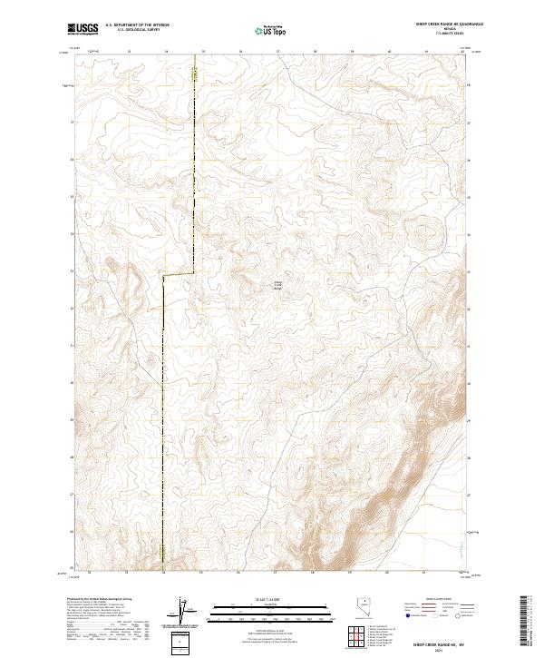 Sheep Creek Range NE, NV — USGS 7.5-minute topo (2021)