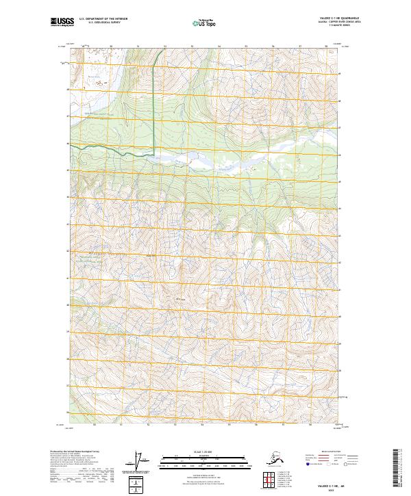 Valdez C-1 NE, AK — USGS 7.5-minute topo (2023)