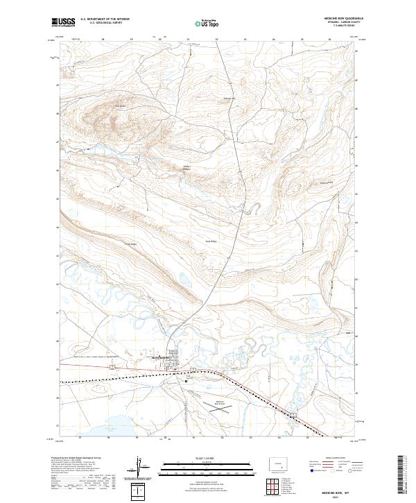 Medicine Bow, WY — USGS 7.5-minute topo (2021)