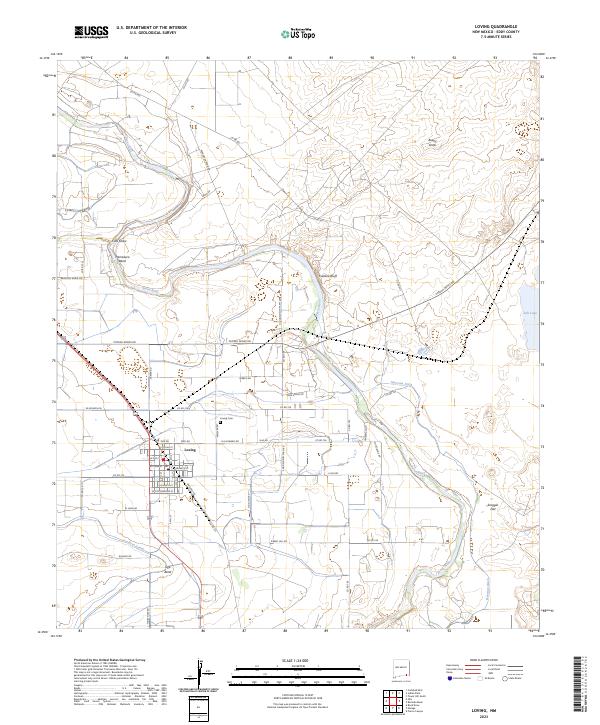 Loving, NM — USGS 7.5-minute topo (2023)