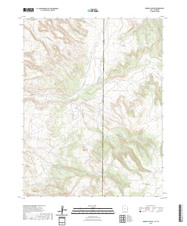 Marble Canyon, UT-CO — USGS 7.5-minute topo (2023)