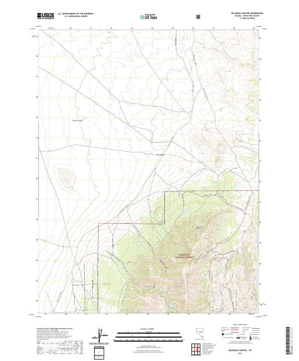 Seligman Canyon, NV — USGS 7.5-minute topo (2021)
