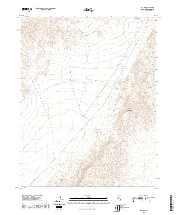 Vigo NW, NV — USGS 7.5-minute topo (2021)