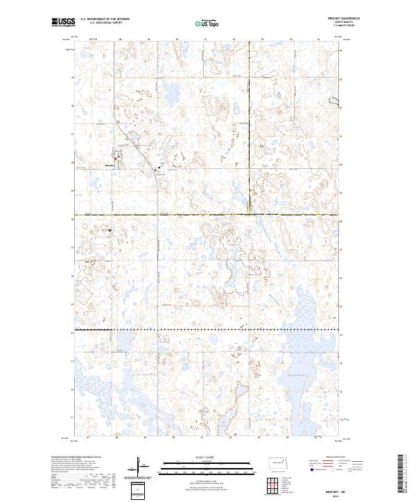 Brocket, ND — USGS 7.5-minute topo (2024)