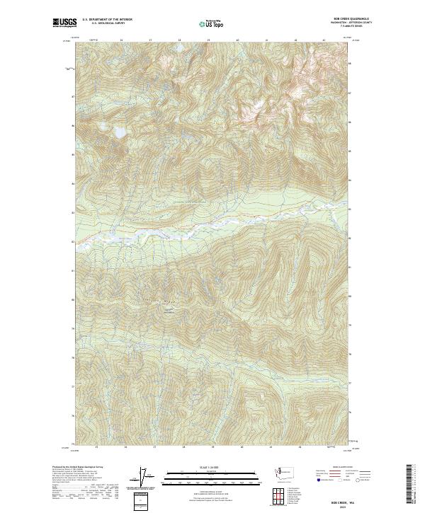 Bob Creek, WA — USGS 7.5-minute topo (2023)