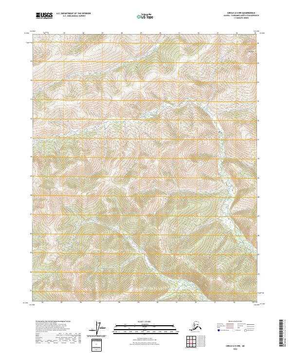 Circle A-5 NW, AK — USGS 7.5-minute topo (2024)