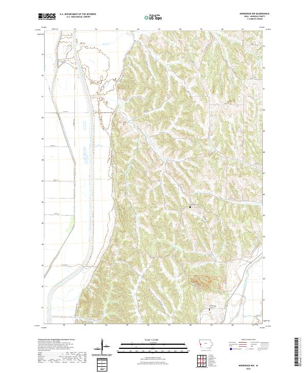 Moorhead NW, IA — USGS 7.5-minute topo (2022)