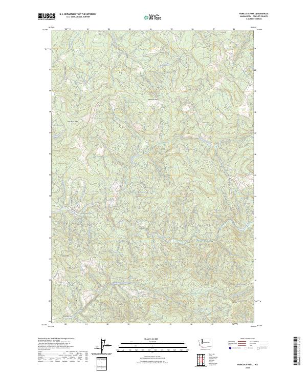 Hemlock Pass, WA — USGS 7.5-minute topo (2023)