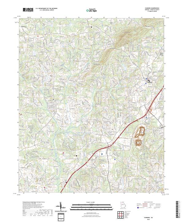 Cumming, GA — USGS 7.5-minute topo (2024)