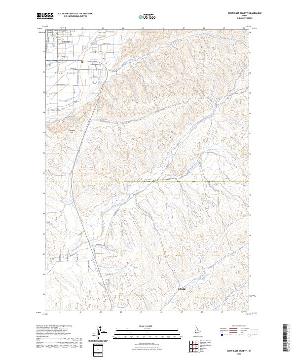Southeast Emmett, ID — USGS 7.5-minute topo (2023)
