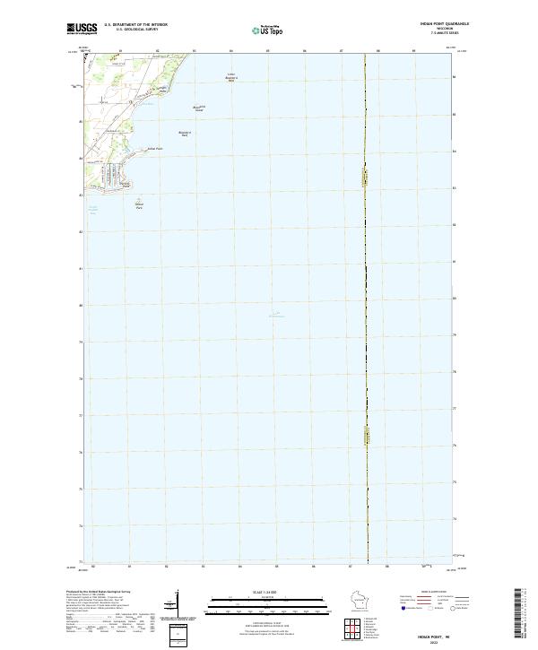 Indian Point, WI — USGS 7.5-minute topo (2022)