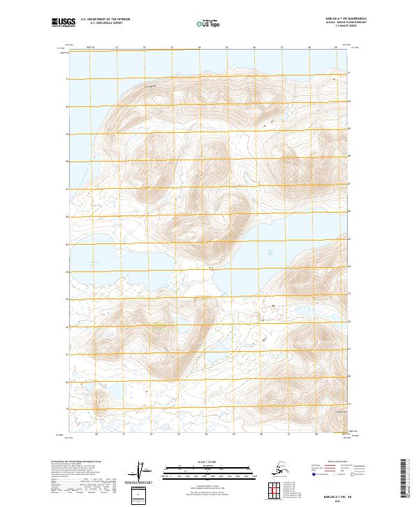 Karluk A-1 SW, AK — USGS 7.5-minute topo (2021)