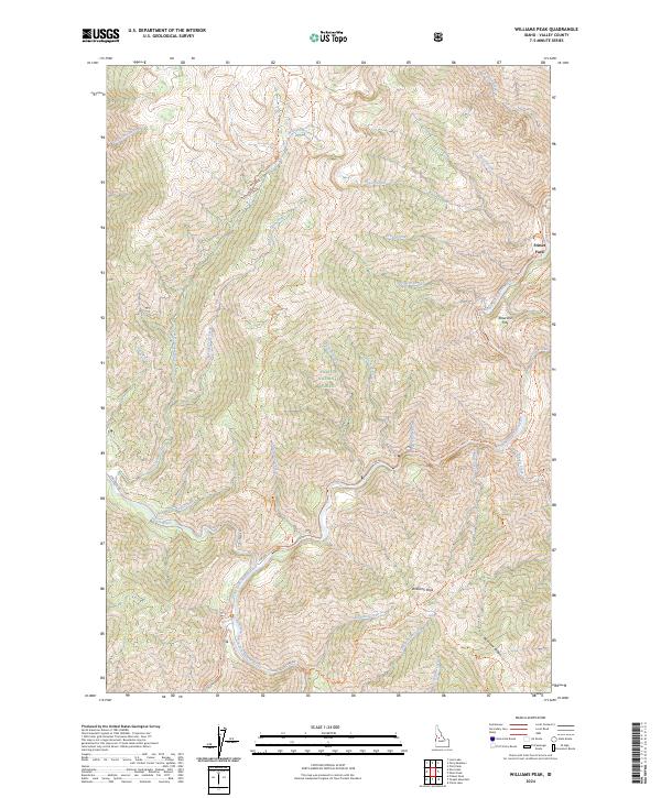 Williams Peak, ID — USGS 7.5-minute topo (2024)