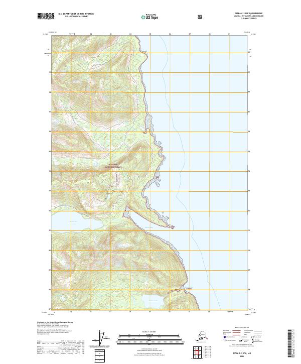 Sitka C-3 NW, AK — USGS 7.5-minute topo (2021)