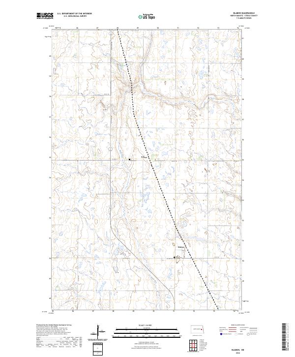 Blabon, ND — USGS 7.5-minute topo (2024)