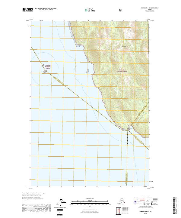 Sumdum D-6 SE, AK — USGS 7.5-minute topo (2021)