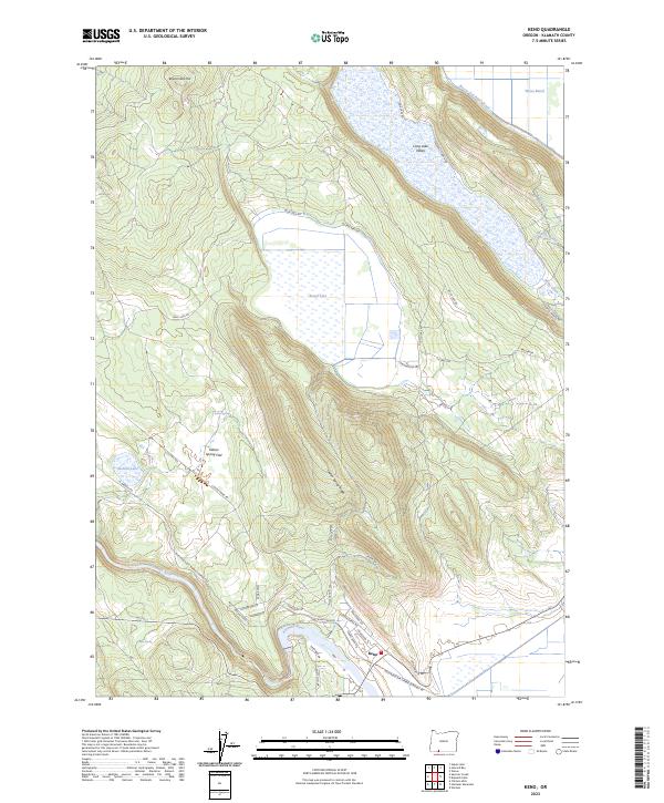 Keno, OR — USGS 7.5-minute topo (2023)