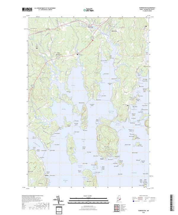 Harrington, ME — USGS 7.5-minute topo (2024)
