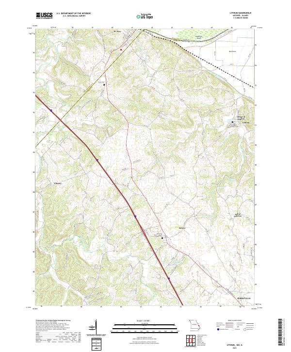 Lithium, MO-IL — USGS 7.5-minute topo (2021)
