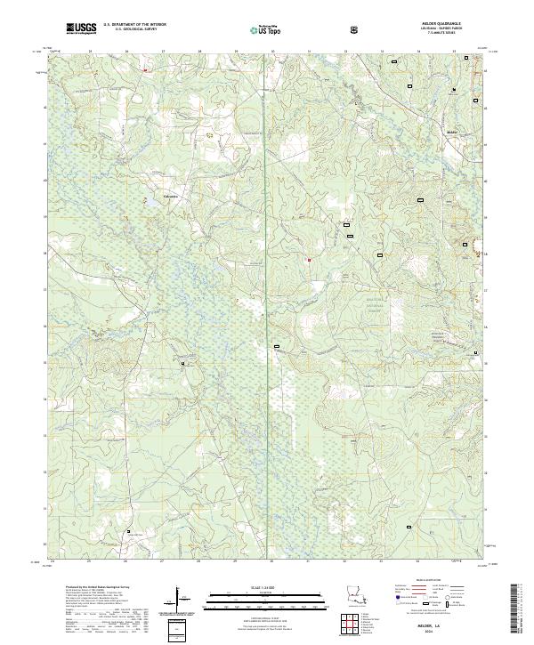 Melder, LA — USGS 7.5-minute topo (2024)