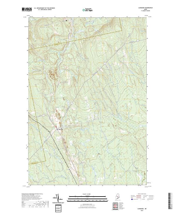 Lagrange, ME — USGS 7.5-minute topo (2024)