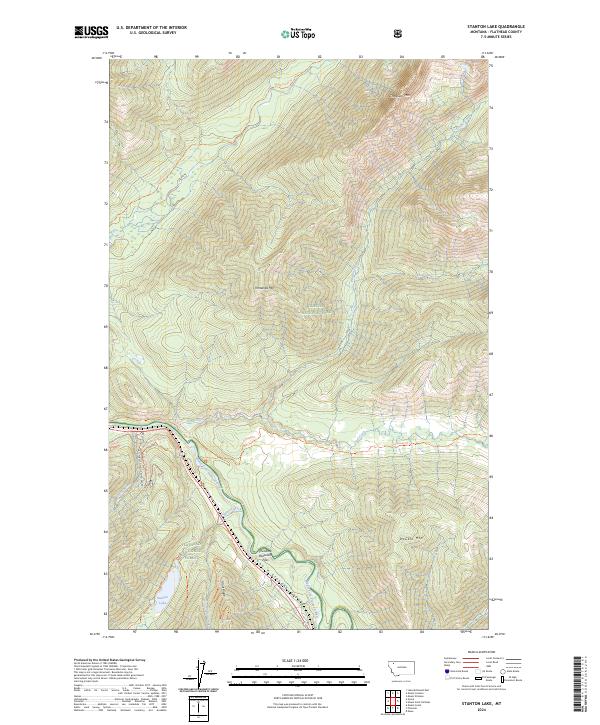 Stanton Lake, MT — USGS 7.5-minute topo (2024)