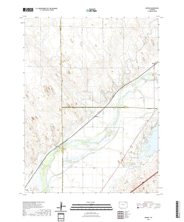 Messex, CO — USGS 7.5-minute topo (2022)